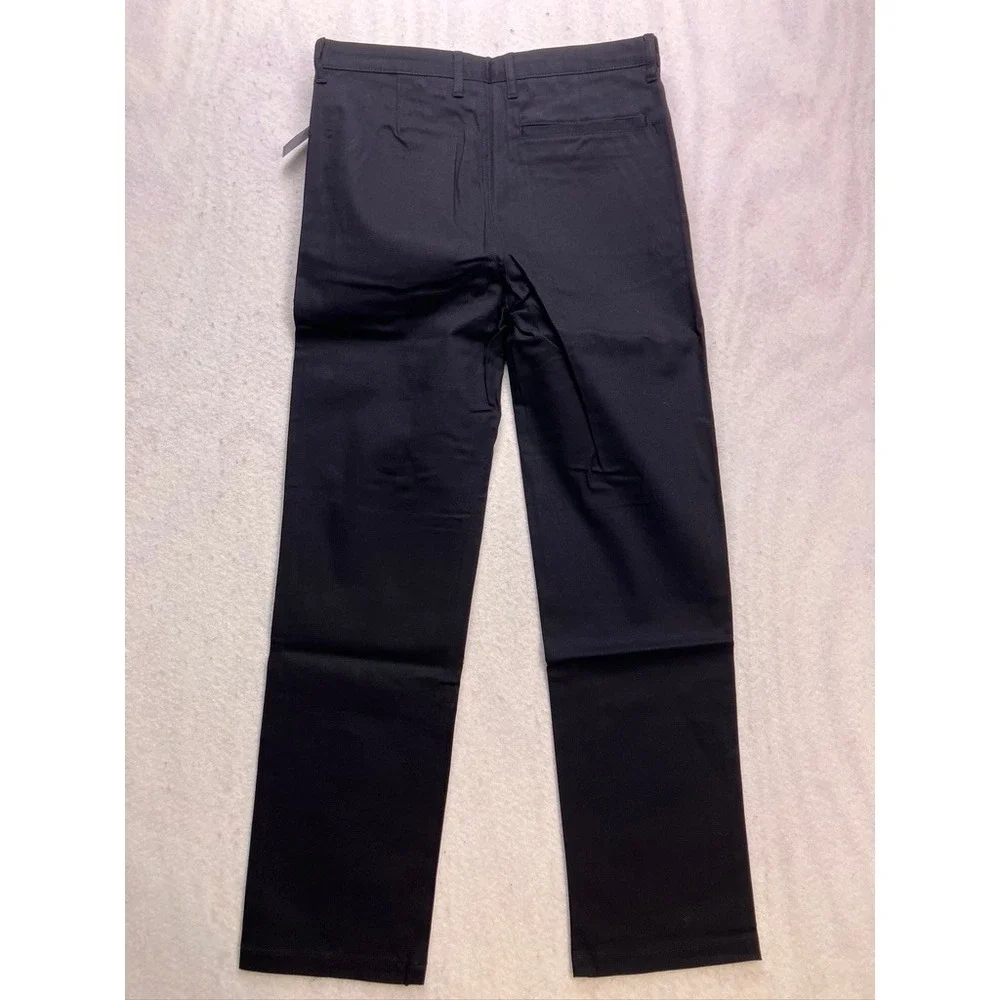 Old Navy Straight Chino Kids 16 Black New Built-In Flex Adjustable‎ Waist Pants